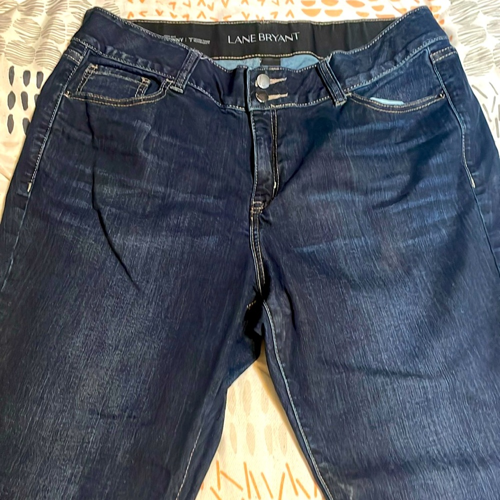 Lane Bryant size 18R dark blue straight leg Jean